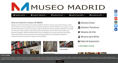Desktop Screenshot of museomadrid.com